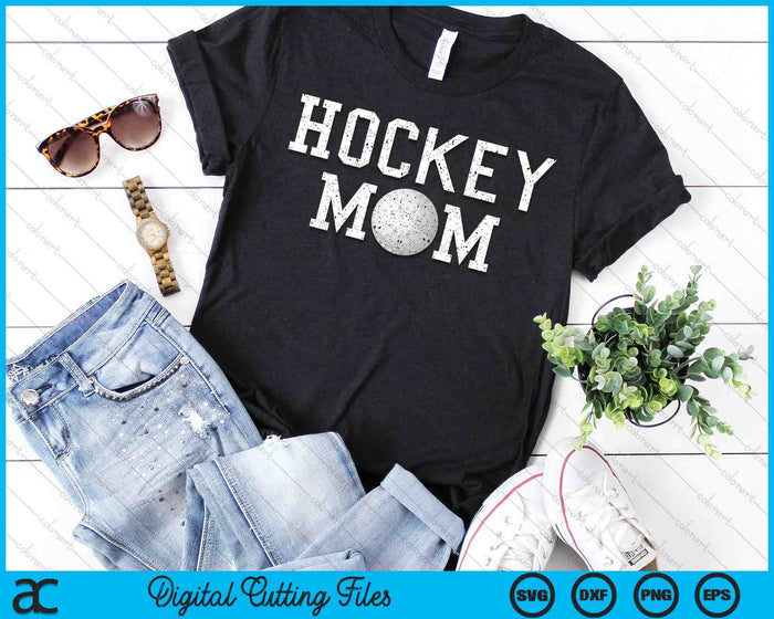 Hockey Mama Clothing Retro Vintage Hockey Mom SVG PNG Cutting Printable Files