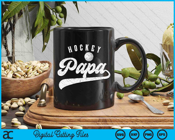 Hockey Papa SVG PNG Digital Cutting File