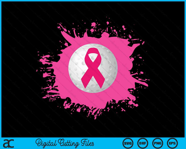 Hockey Pink Ribbon Breast Cancer Awareness SVG PNG Digital Cutting Files