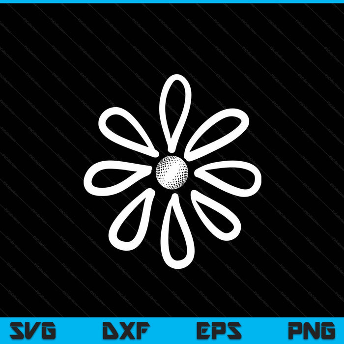 Hockey flower daisy hockey center SVG PNG cut file for Cricut