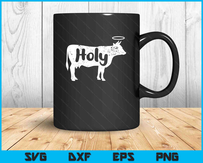 Holy Cow Funny Dairy Farmer Midwest Pride SVG PNG Digital Printable Files