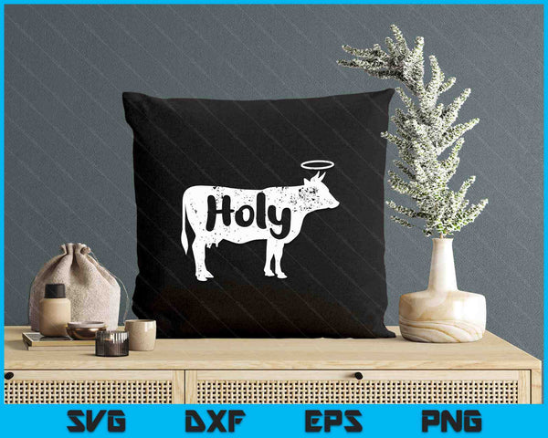 Holy Cow Funny Dairy Farmer Midwest Pride SVG PNG Digital Printable Files