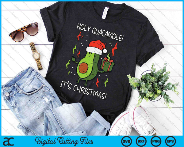 Holy Guacamole Its Christmas Avocado Xmas SVG PNG Digital Printable Files