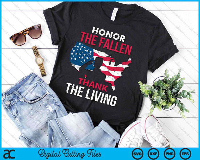 Honor The Fallen Veteran Themed Military Support SVG PNG Digital Cutting Files