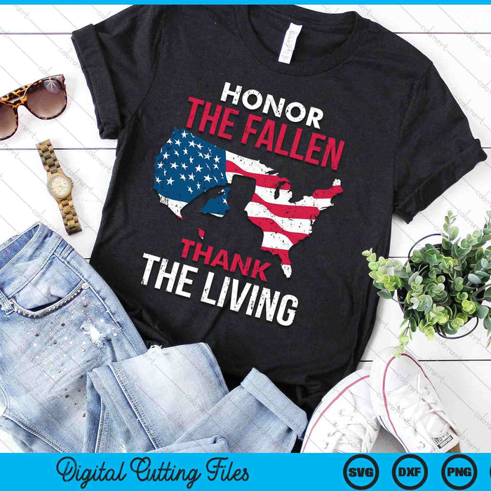 Honor The Fallen Veteran Themed Military Support SVG PNG Digital Cutting Files