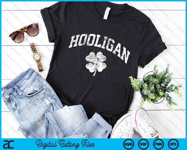 Hooligan Vintage St Patricks Day SVG PNG Digital Printable Files