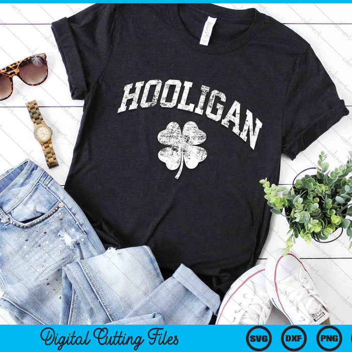 Hooligan Vintage St Patricks Day SVG PNG Digital Printable Files