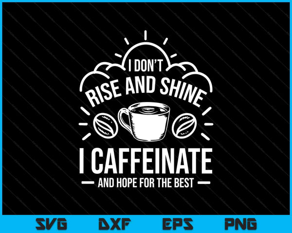 Hope for the best barista SVG cut file