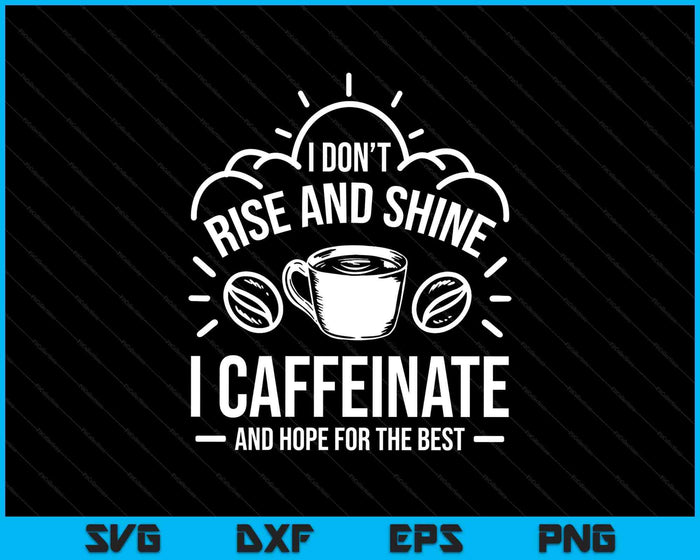 Hope For The Best Barista SVG PNG Digital Printable Files