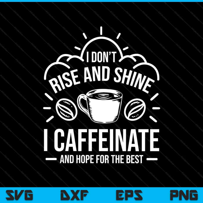Hope for the best barista SVG cut file