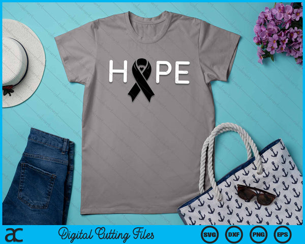 Hope Melanoma Awareness SVG PNG Digital Cutting Files