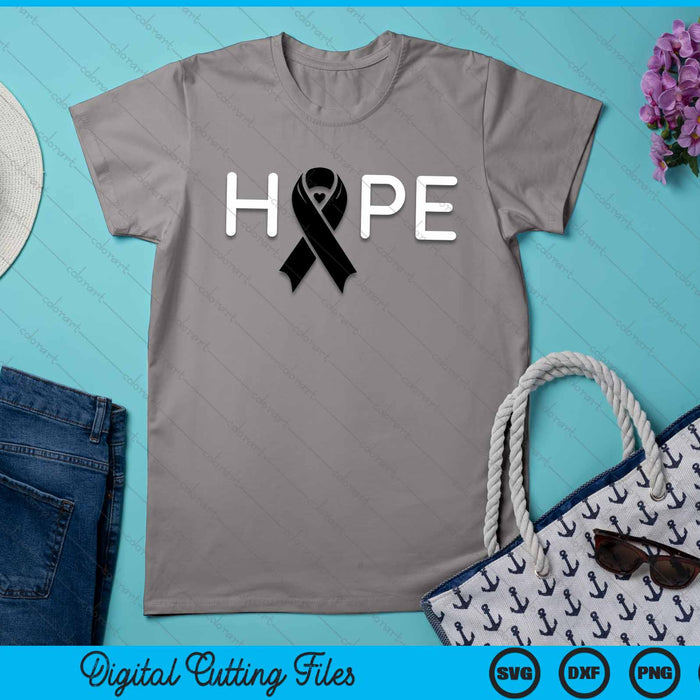 Hope Melanoma Awareness SVG PNG Digital Cutting Files