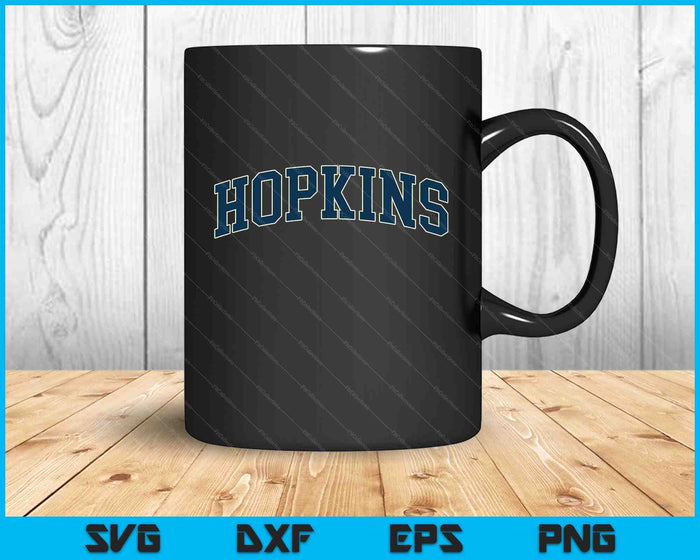 Hopkins Minnesota Mn Vintage Sports Design Navy SVG PNG Digital Cutting Files