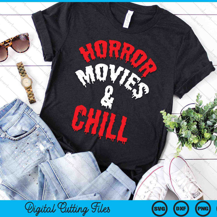 Horrorfilms en Chill Horror Grappige SVG PNG digitale snijbestanden