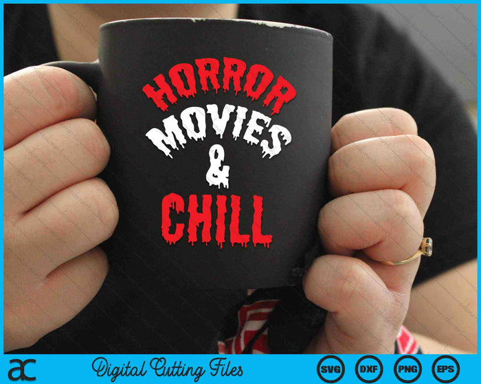 Horrorfilms en Chill Horror Grappige SVG PNG digitale snijbestanden