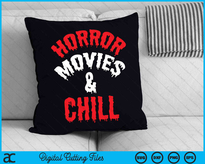 Horrorfilms en Chill Horror Grappige SVG PNG digitale snijbestanden