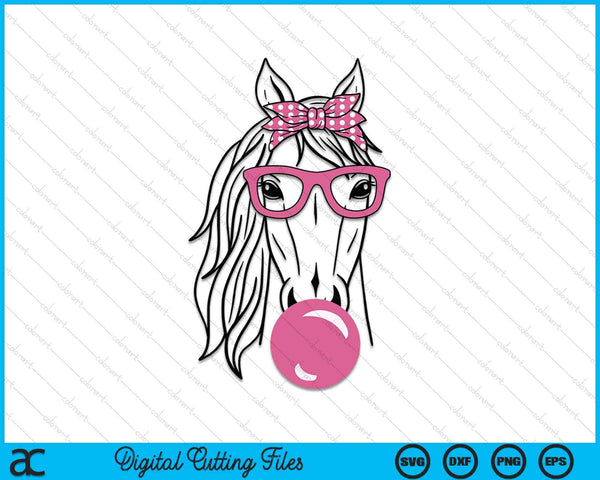 Horse bandana for horseback riding horse lover SVG cut file