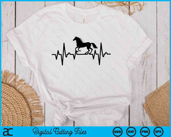 Horse Heartbeat SVG PNG Digital Printable Files