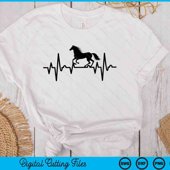 Horse Heartbeat SVG PNG Digital Printable Files