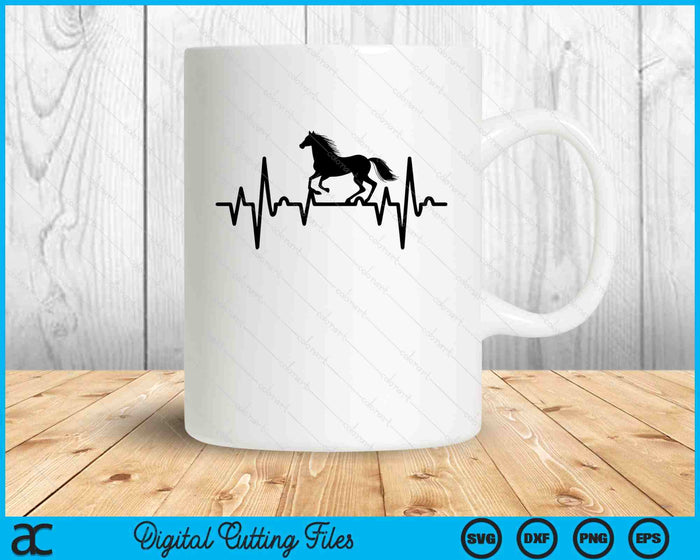 Horse Heartbeat SVG PNG Digital Printable Files