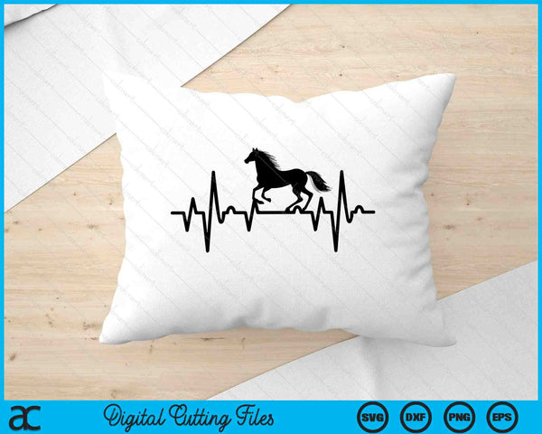 Horse Heartbeat SVG PNG Digital Printable Files