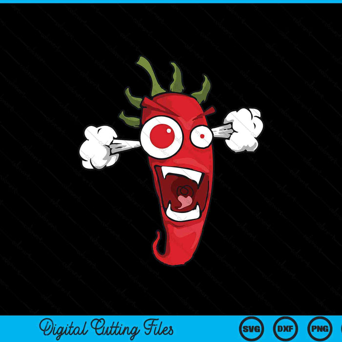 Hot Spicy Chili Pepper Chilli Spice Heat Food Mexican SVG PNG Digital Printable Files
