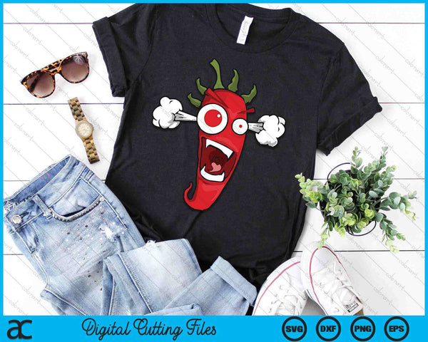 Hot Spicy Chili Pepper Chilli Spice Heat Food Mexican SVG PNG Digital Printable Files
