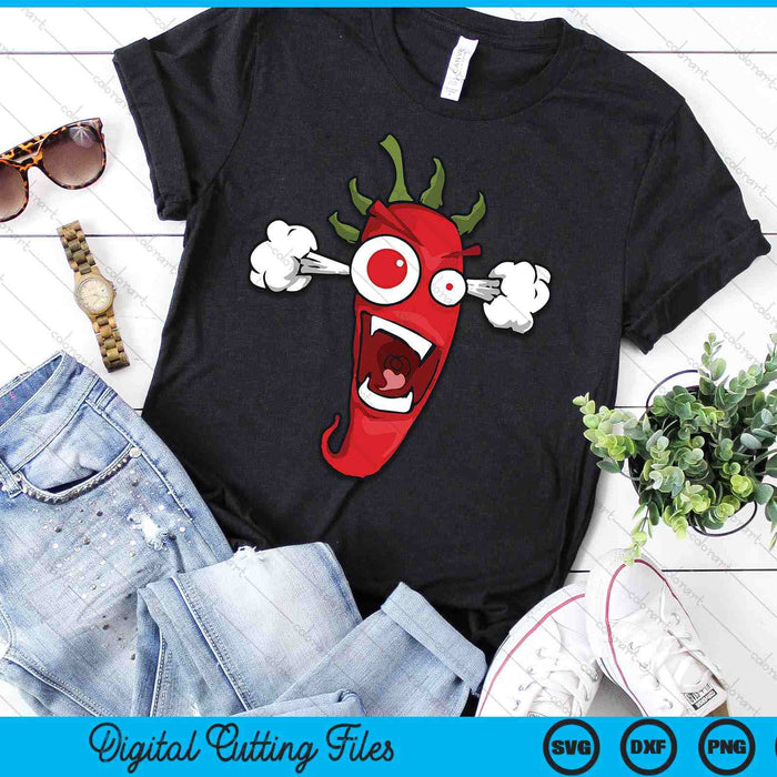 Hot Spicy Chili Pepper Chilli Spice Heat Food Mexican SVG PNG Digital Printable Files