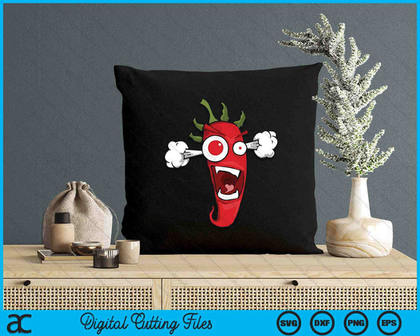 Hot Spicy Chili Pepper Chilli Spice Heat Food Mexican SVG PNG Digital Printable Files