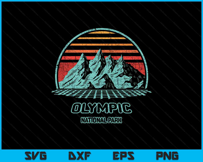 Hot Springs National Park Retro Hiking Vintage 80s Style SVG PNG Digital Printable Files