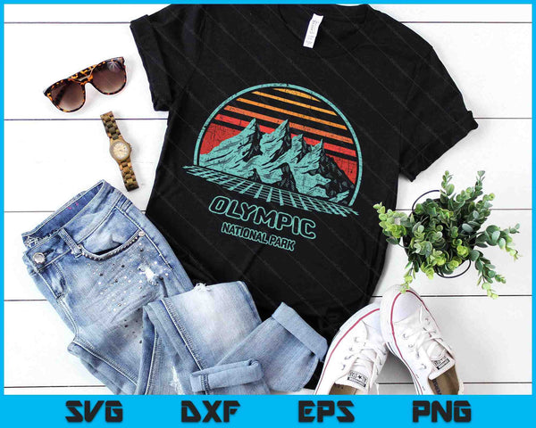 Hot Springs National Park Retro Hiking Vintage 80s Style SVG PNG Digital Printable Files