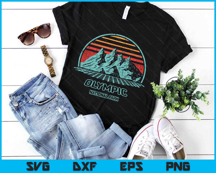 Hot Springs National Park Retro Hiking Vintage 80s Style SVG PNG Digital Printable Files