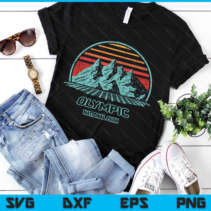 Hot Springs National Park Retro Hiking Vintage 80s Style SVG PNG Digital Printable Files