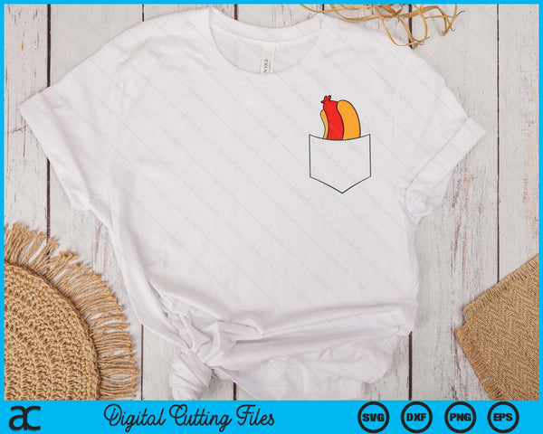 Hotdog In A Pocket Love Hotdog Pocket Hot Dog SVG PNG Digital Printable Files