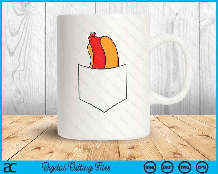 Hotdog In A Pocket Love Hotdog Pocket Hot Dog SVG PNG Digital Printable Files