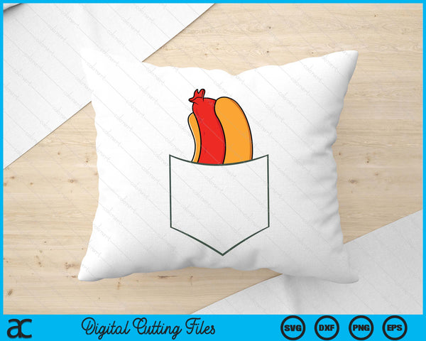 Hotdog In A Pocket Love Hotdog Pocket Hot Dog SVG PNG Digital Printable Files