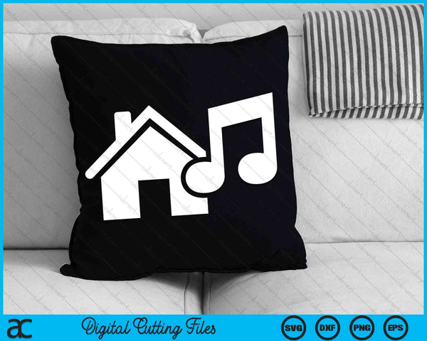 Música house toda la noche SVG PNG Archivos de corte digital