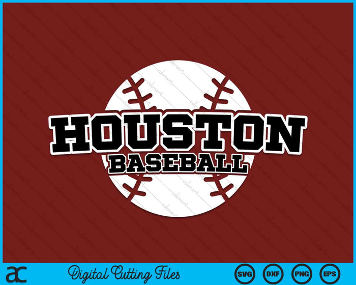 Houston honkbal blok lettertype SVG PNG digitale snijbestanden