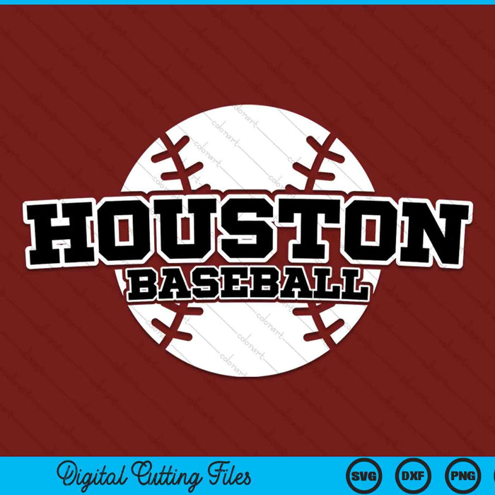 Houston Baseball Block Font SVG PNG Digital Cutting Files