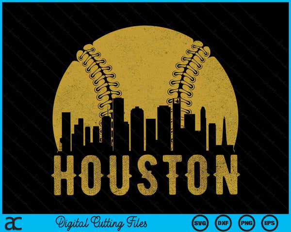 Houston Baseball Fan SVG PNG Cutting Printable Files