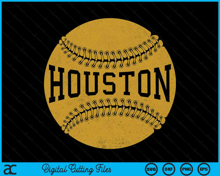 Houston Baseball Fan SVG PNG Digital Cutting Files