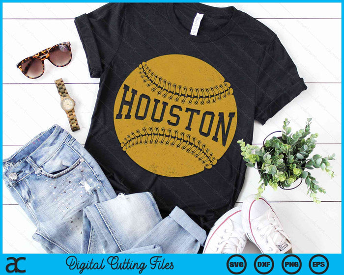 Houston Baseball Fan SVG PNG Digital Cutting Files