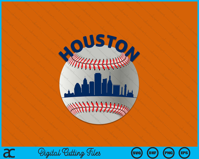 Houston honkbalteam fans van Space City Houston honkbal SVG PNG digitale snijbestanden 