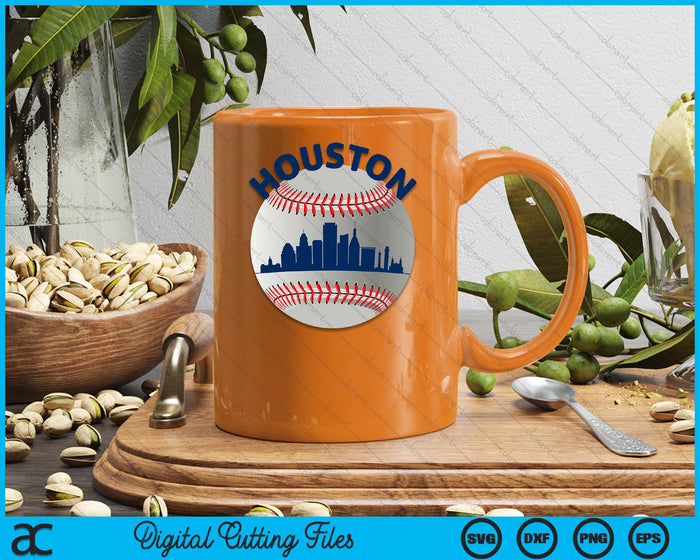 Houston Baseball Team Fans of Space City Houston Baseball SVG PNG Digital Cutting Files