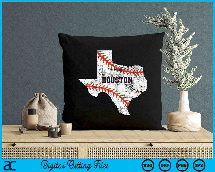 Houston Baseball Vintage Distressed SVG PNG Digital Cutting Files