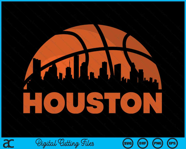 Houston City Skyline Atlanta Basketball SVG PNG Digital Cutting Files