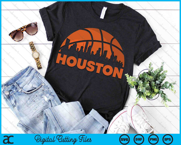 Houston City Skyline Atlanta Basketball SVG PNG Digital Cutting Files