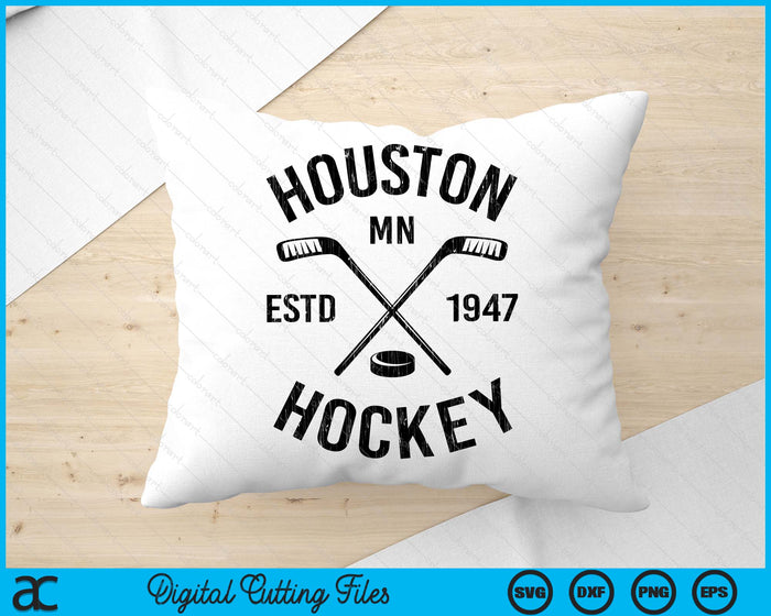 Houston Minnesota Ice Hockey Sticks Vintage Gift SVG PNG Digital Cutting Files