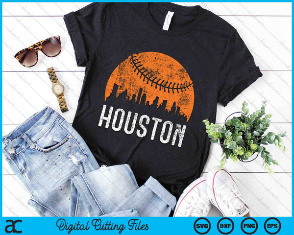 Houston Skyline Houston Baseball SVG PNG Digital Cutting Files