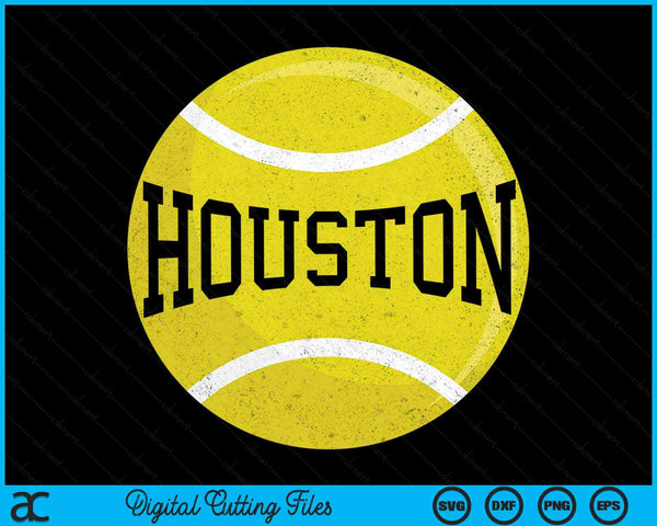 Houston Tennis Fan SVG PNG Digital Cutting Files